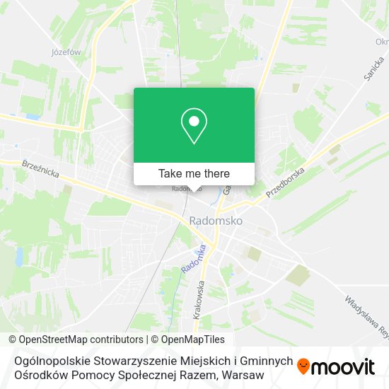 Ogólnopolskie Stowarzyszenie Miejskich i Gminnych Ośrodków Pomocy Społecznej Razem map