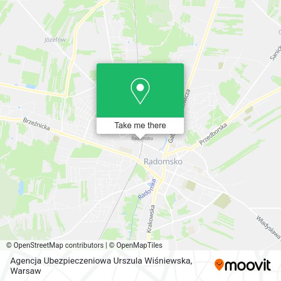 Agencja Ubezpieczeniowa Urszula Wiśniewska map