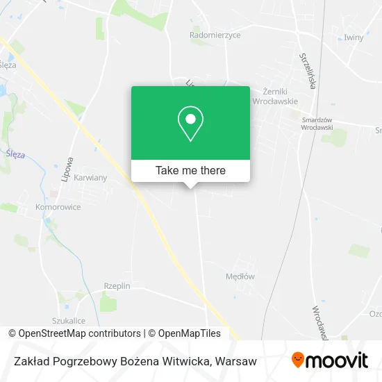 Карта Zakład Pogrzebowy Bożena Witwicka
