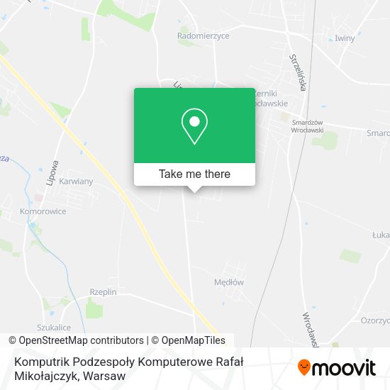 Komputrik Podzespoły Komputerowe Rafał Mikołajczyk map