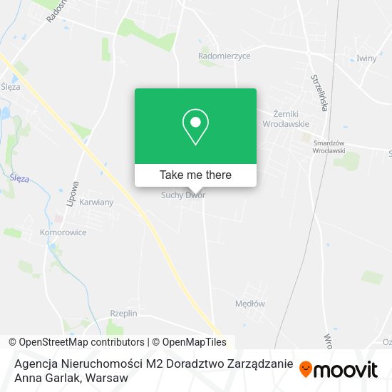 Agencja Nieruchomości M2 Doradztwo Zarządzanie Anna Garlak map