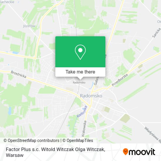 Factor Plus s.c. Witold Witczak Olga Witczak map