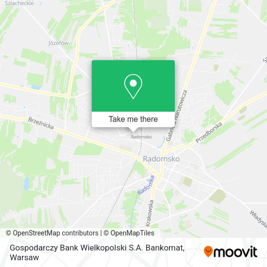 Gospodarczy Bank Wielkopolski S.A. Bankomat map