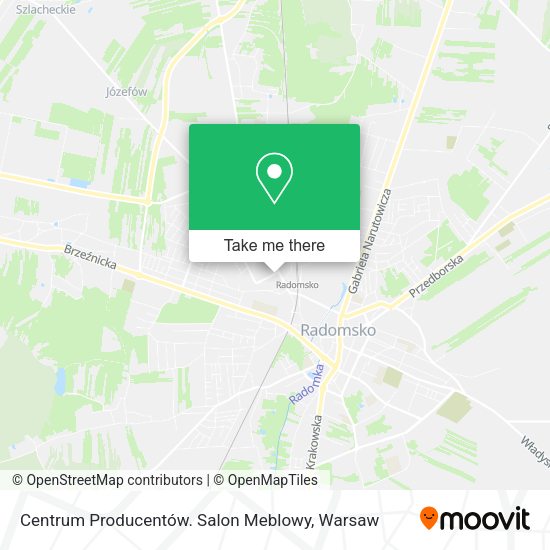 Centrum Producentów. Salon Meblowy map