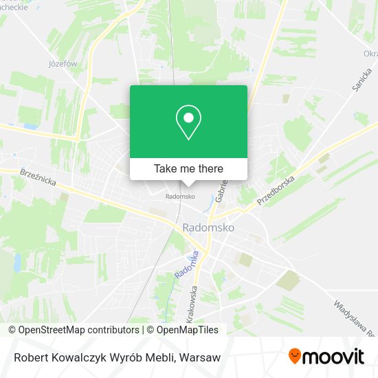 Robert Kowalczyk Wyrób Mebli map