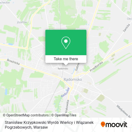 Stanisław Krzypkowski Wyrób Wieńcy i Wiązanek Pogrzebowych map