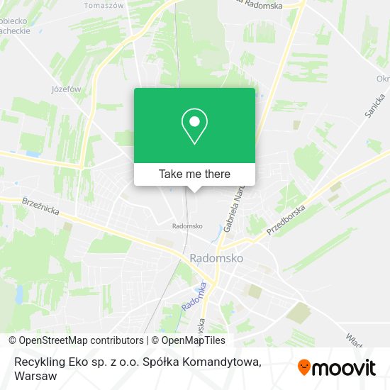 Карта Recykling Eko sp. z o.o. Spółka Komandytowa