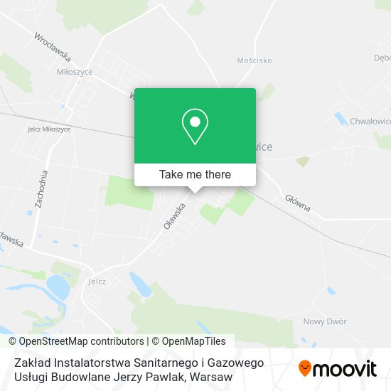 Zakład Instalatorstwa Sanitarnego i Gazowego Usługi Budowlane Jerzy Pawlak map