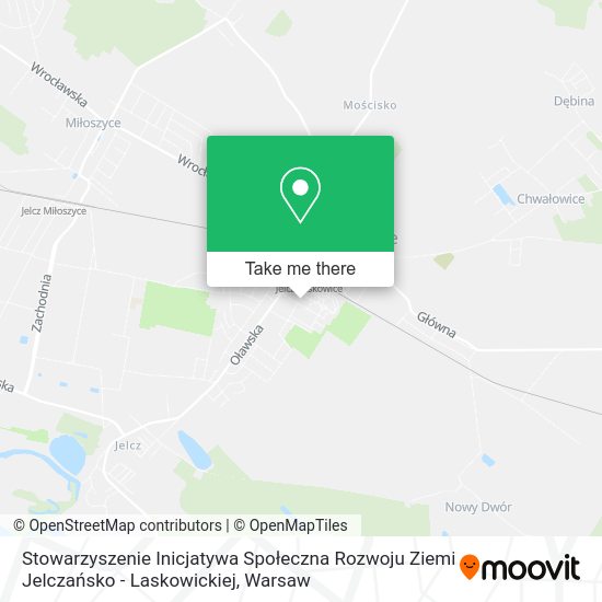 Stowarzyszenie Inicjatywa Społeczna Rozwoju Ziemi Jelczańsko - Laskowickiej map