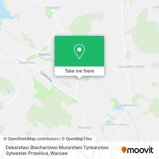 Dekarstwo Blacharstwo Murarstwo Tynkarstwo Sylwester Prześlica map