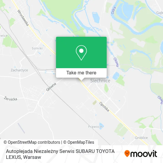 Карта Autoplejada Niezależny Serwis SUBARU TOYOTA LEXUS