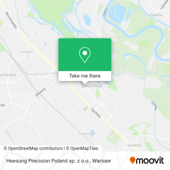 Карта Heesung Precision Poland sp. z o.o.