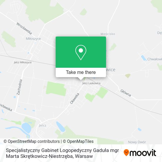 Specjalistyczny Gabinet Logopedyczny Gaduła mgr Marta Skrętkowicz-Niestrzęba map