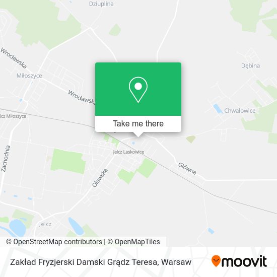 Zakład Fryzjerski Damski Grądz Teresa map