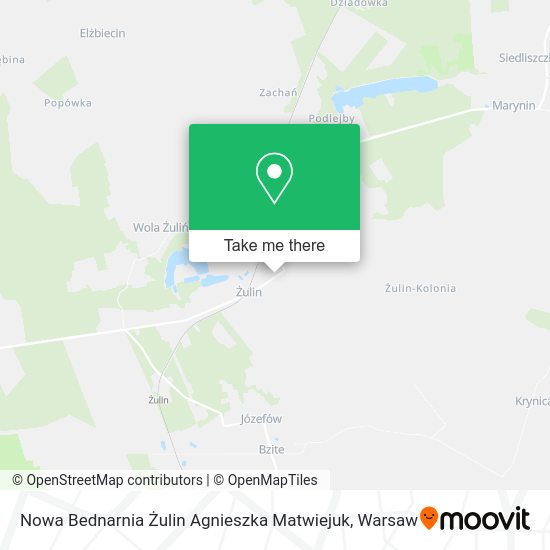 Nowa Bednarnia Żulin Agnieszka Matwiejuk map