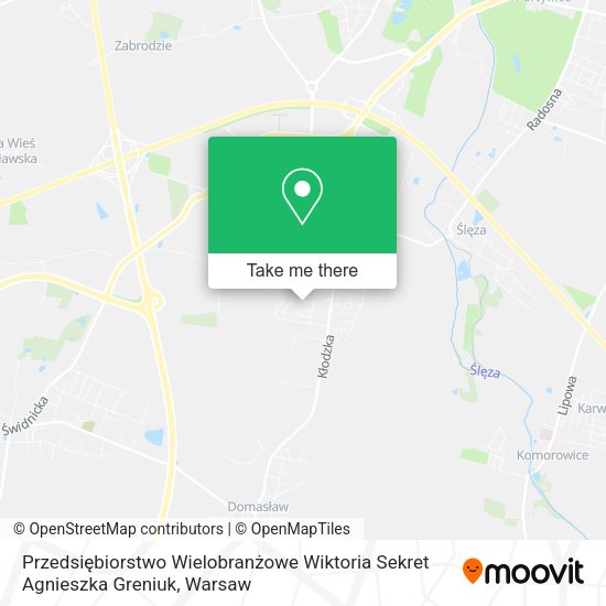 Przedsiębiorstwo Wielobranżowe Wiktoria Sekret Agnieszka Greniuk map