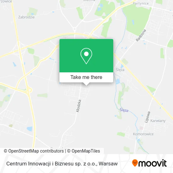 Карта Centrum Innowacji i Biznesu sp. z o.o.