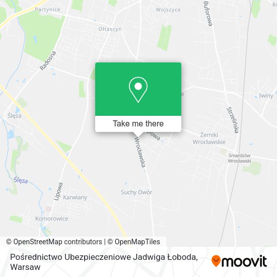 Pośrednictwo Ubezpieczeniowe Jadwiga Łoboda map