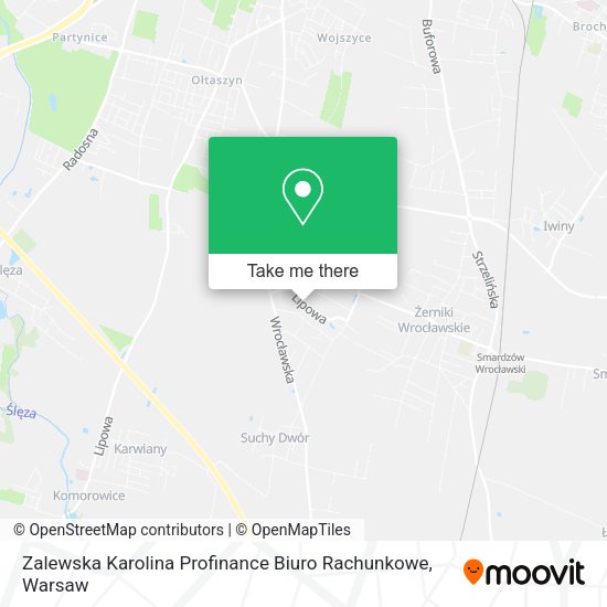 Zalewska Karolina Profinance Biuro Rachunkowe map