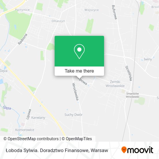 Łoboda Sylwia. Doradztwo Finansowe map