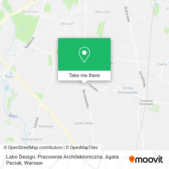 Карта Labo Design. Pracownia Architektoniczna. Agata Peciak