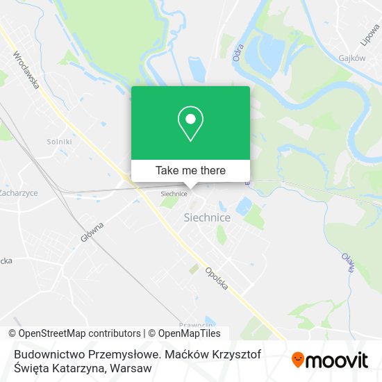 Budownictwo Przemysłowe. Maćków Krzysztof Święta Katarzyna map