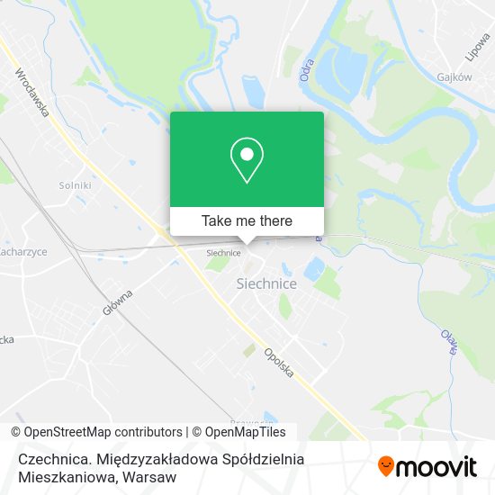 Czechnica. Międzyzakładowa Spółdzielnia Mieszkaniowa map