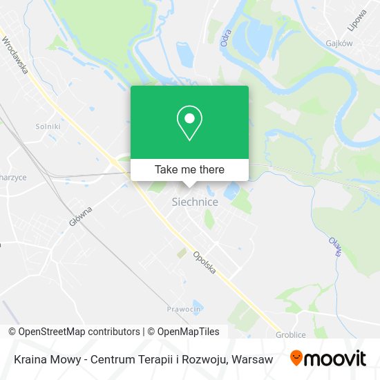 Kraina Mowy - Centrum Terapii i Rozwoju map