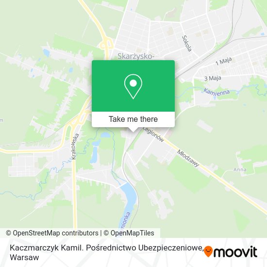 Kaczmarczyk Kamil. Pośrednictwo Ubezpieczeniowe map