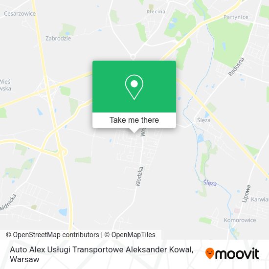 Auto Alex Usługi Transportowe Aleksander Kowal map