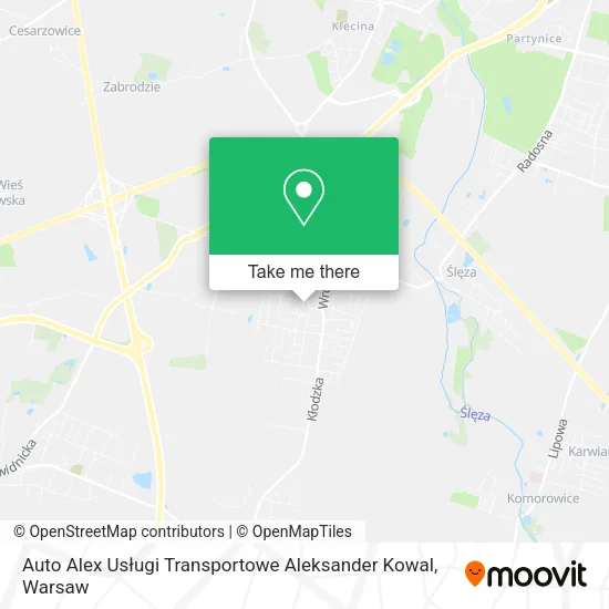 Карта Auto Alex Usługi Transportowe Aleksander Kowal