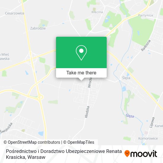 Pośrednictwo i Doradztwo Ubezpieczeniowe Renata Krasicka map