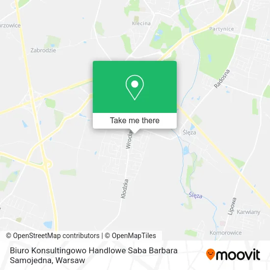 Карта Biuro Konsultingowo Handlowe Saba Barbara Samojedna