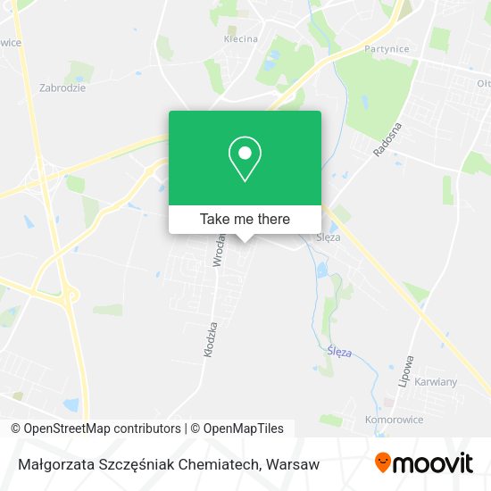 Małgorzata Szczęśniak Chemiatech map