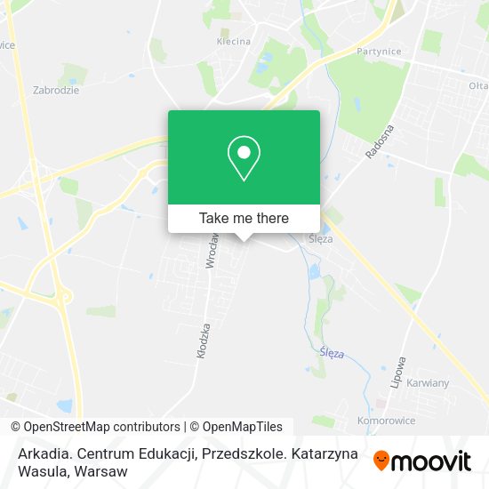 Arkadia. Centrum Edukacji, Przedszkole. Katarzyna Wasula map