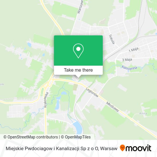 Miejskie Pwdociagow i Kanalizacji Sp z o O map