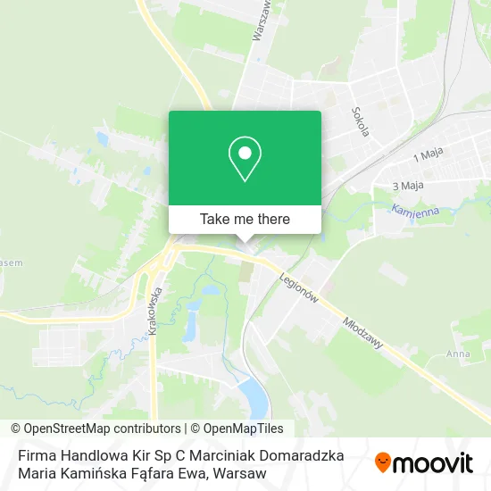 Firma Handlowa Kir Sp C Marciniak Domaradzka Maria Kamińska Fąfara Ewa map
