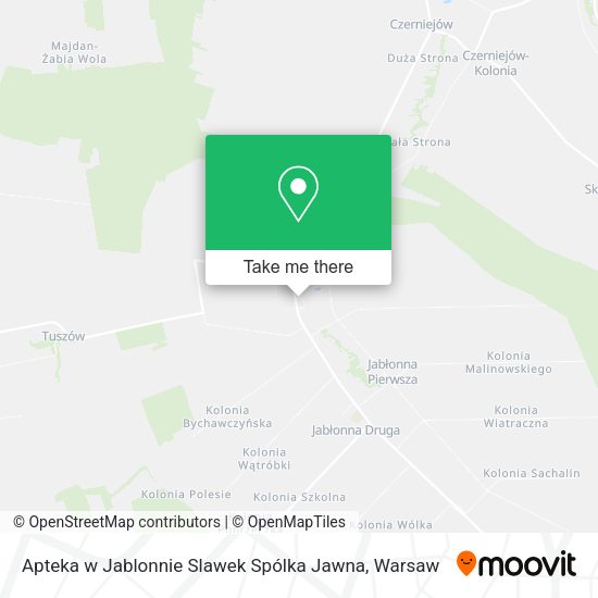 Apteka w Jablonnie Slawek Spólka Jawna map