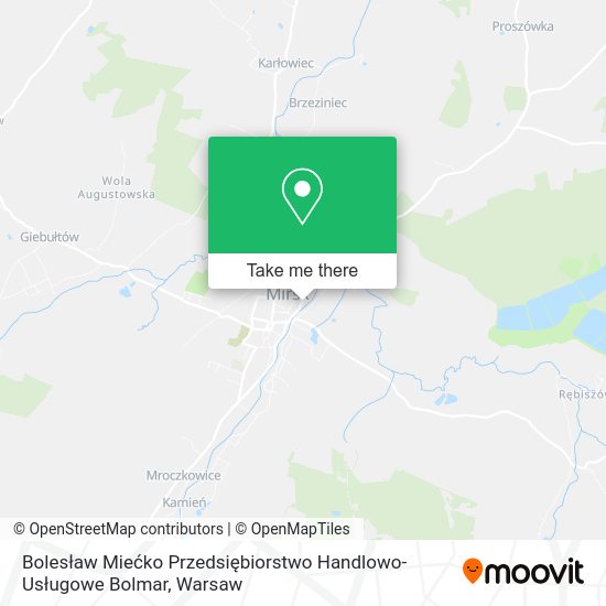 Bolesław Miećko Przedsiębiorstwo Handlowo-Usługowe Bolmar map