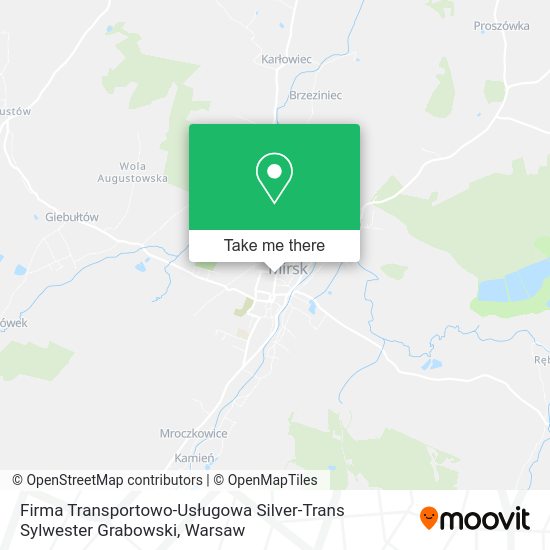 Firma Transportowo-Usługowa Silver-Trans Sylwester Grabowski map