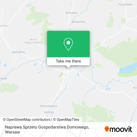 Карта Naprawa Sprzetu Gospodarstwa Domowego