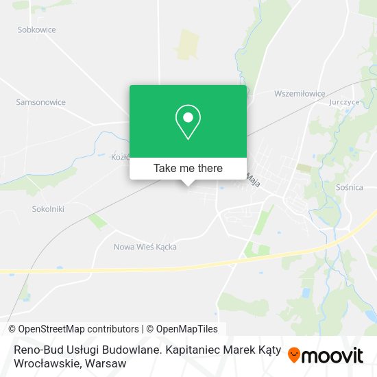 Reno-Bud Usługi Budowlane. Kapitaniec Marek Kąty Wrocławskie map