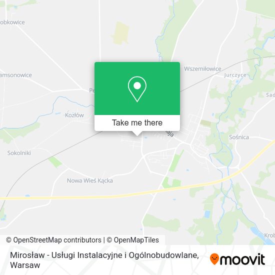 Mirosław - Usługi Instalacyjne i Ogólnobudowlane map