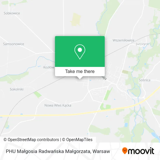 Карта PHU Małgosia Radwańska Małgorzata