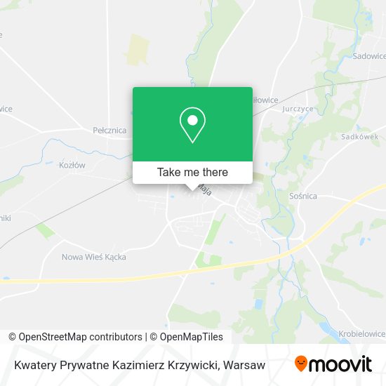 Карта Kwatery Prywatne Kazimierz Krzywicki