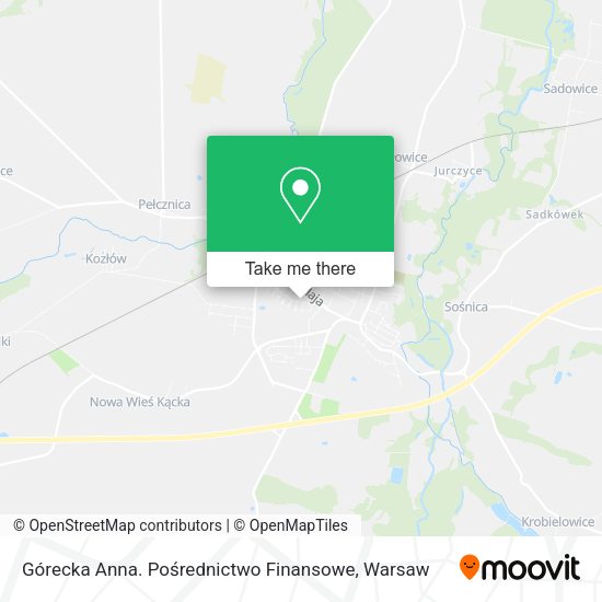 Górecka Anna. Pośrednictwo Finansowe map