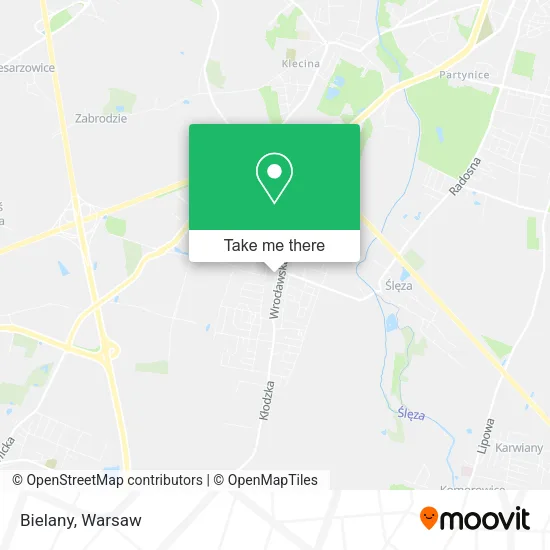 Bielany map