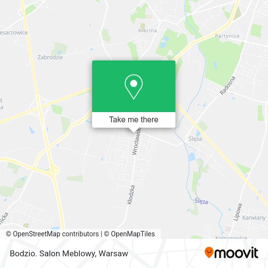 Bodzio. Salon Meblowy map