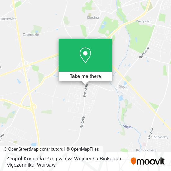 Zespół Koscioła Par. pw. św. Wojciecha Biskupa i Męczennika map