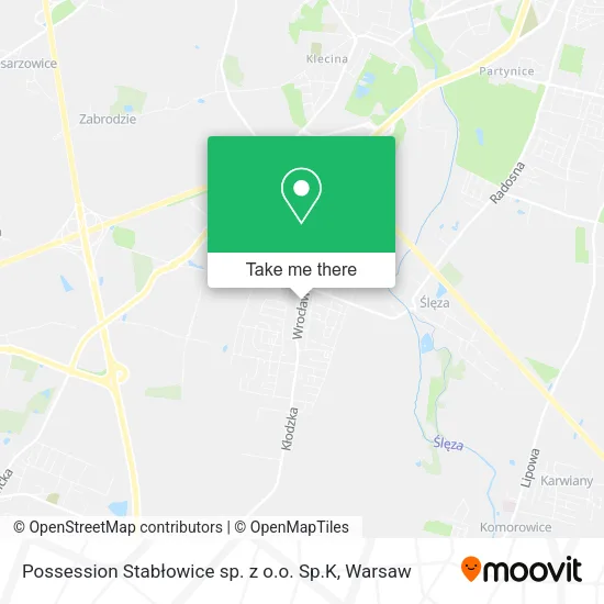 Карта Possession Stabłowice sp. z o.o. Sp.K